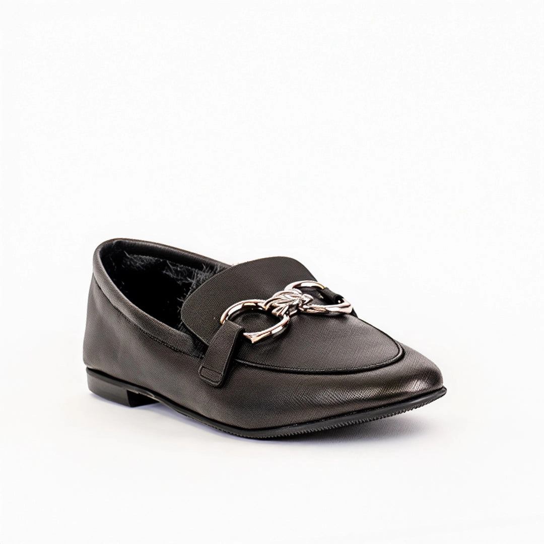 Mule Loafers With Fur 9161 Casadei Loafers / Black