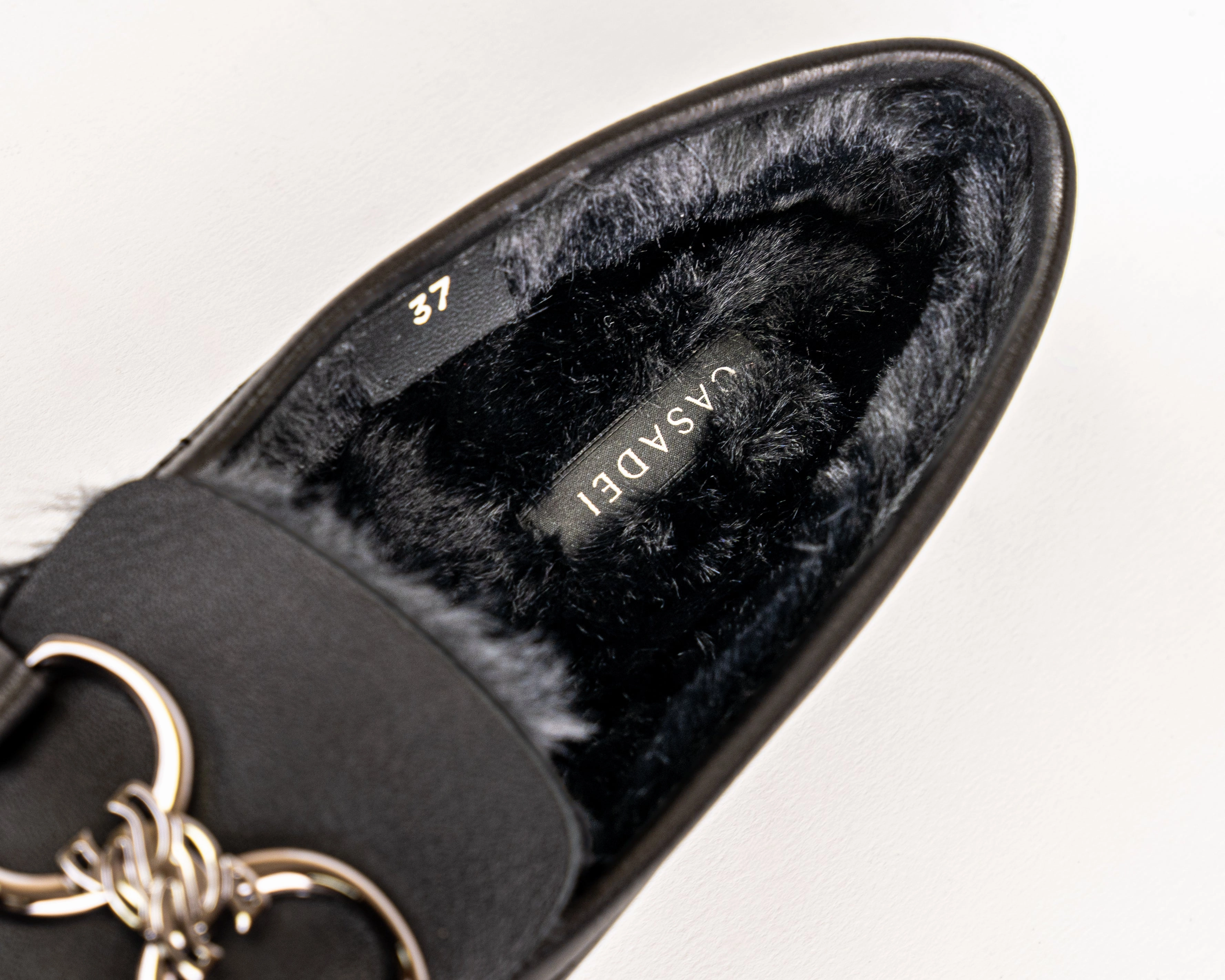 Suede Loafers Sale 9161 Casadei Loafers / Black