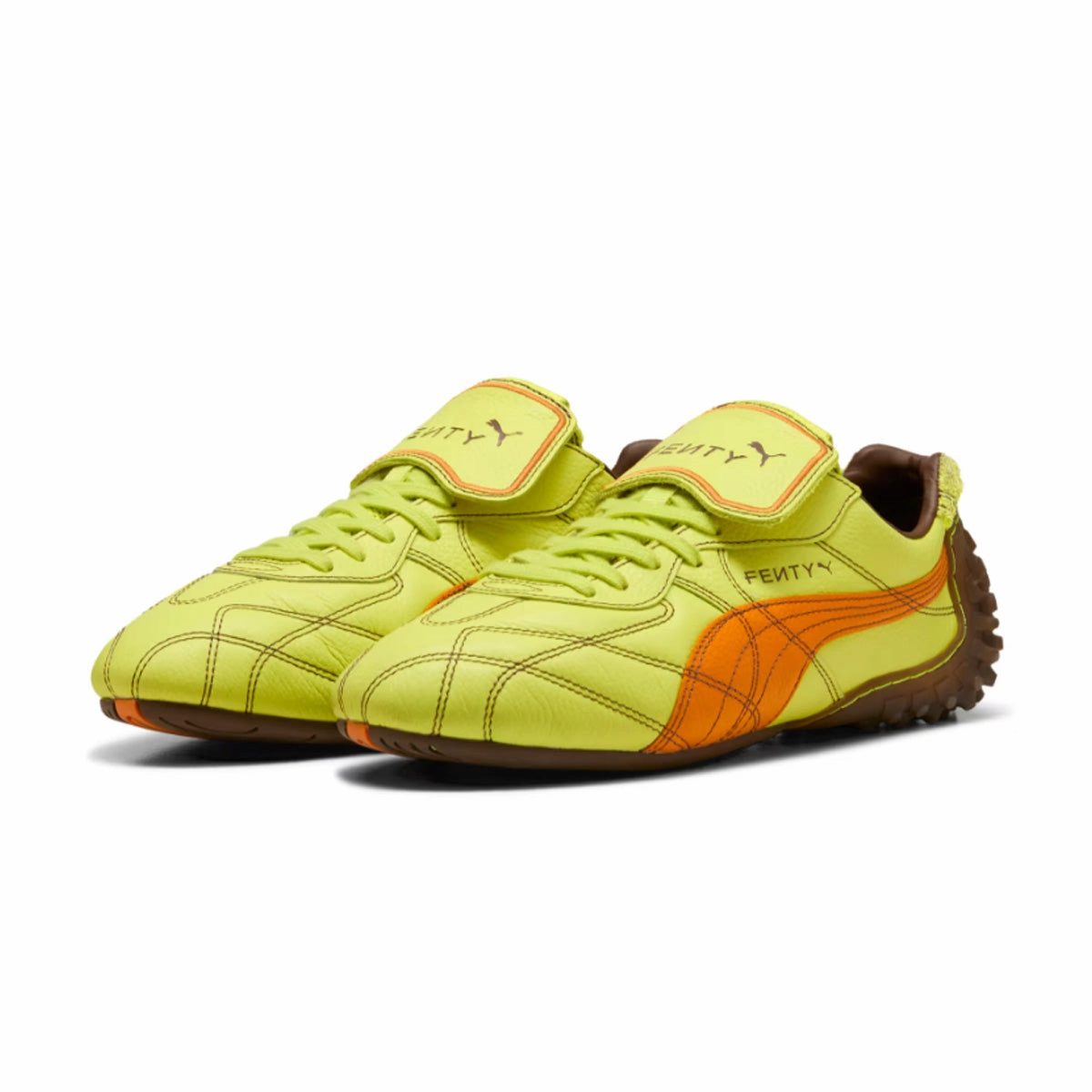 Asics Wrestling Shoes Size 8   FENTY Avanti LS Stitched 'Lime Sheen Pumpkin Pie'