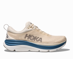'HOKA' Men's Gaviota 5 - Birch / Foggy Night Training Vs Running Shoes