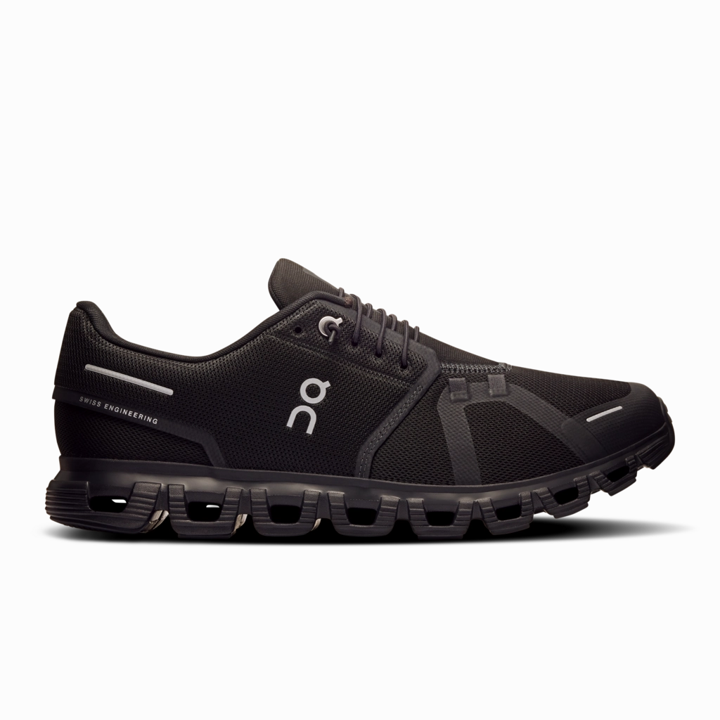 On Trail Run Shoes 'On Running' Men's Cloud 6 - Black / Black