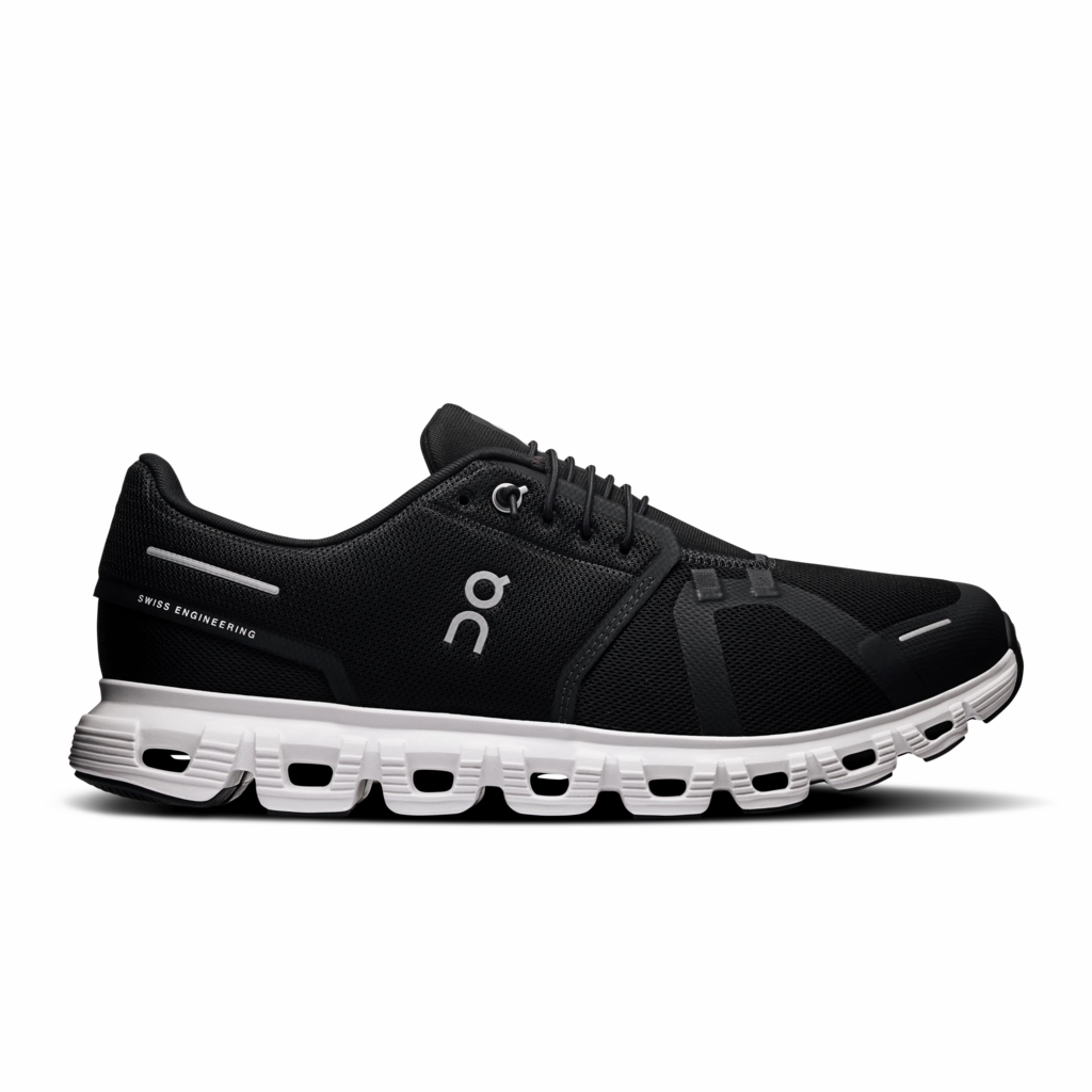'On Running' Men's Cloud 6 - Black / White Running Shoe Inserts