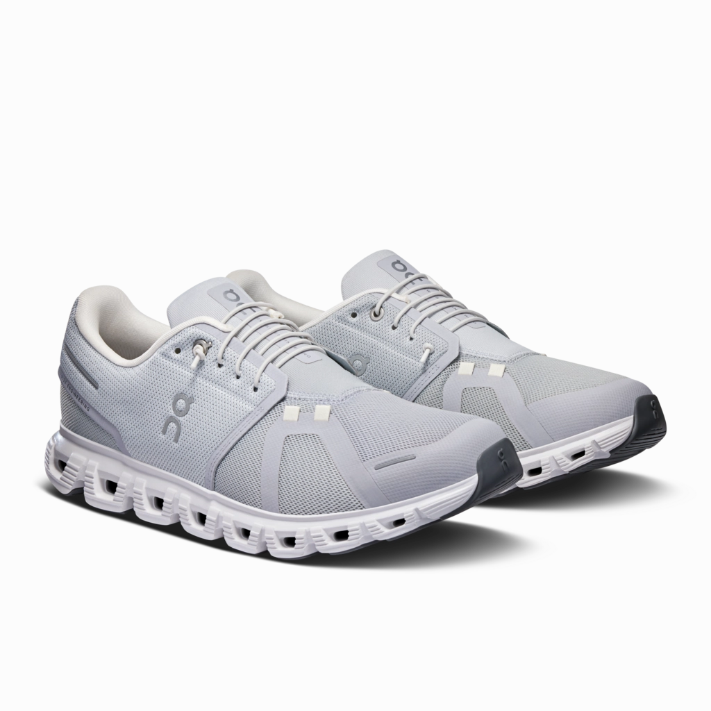 Obstacle Run Shoes 'On Running' Men's Cloud 6 - Glacier / White