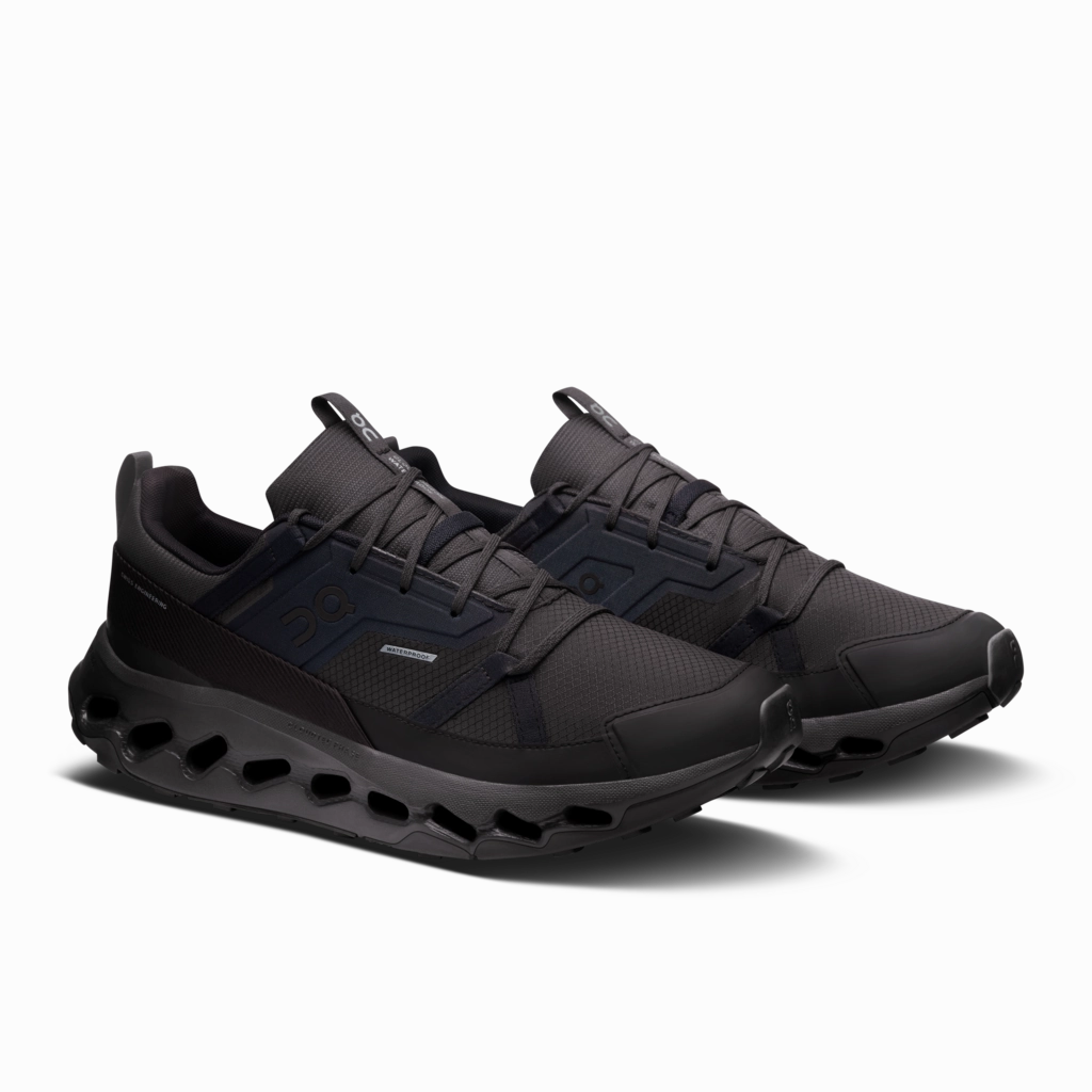 Nyc Running Shoe Store Gait Analysis Berlin Marathon Training 'On Running' Men's Cloudhorizon WP - Black / Black