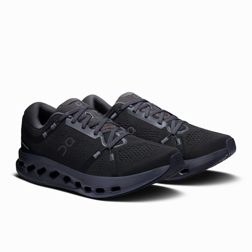 Cushion Shoes Running 'On Running' Men's Cloudsurfer 2 - Black / Black