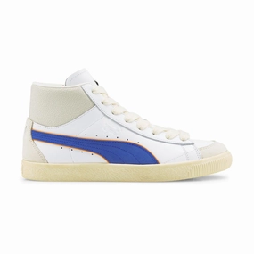 Puma Roma Tennis Shoes   Rhuigi Clyde Mid Bball 'White Royal'