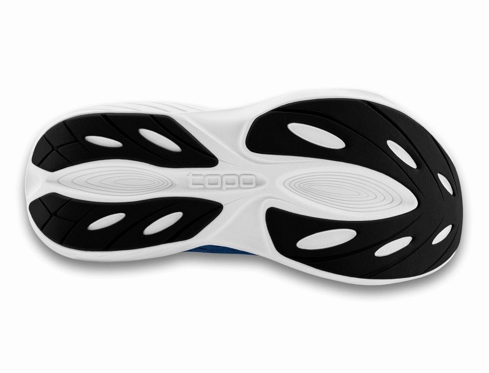 Top Rated Running Shoes For High Arches 'Topo Athletic' Men's Atmos - Navy / White (Wide)