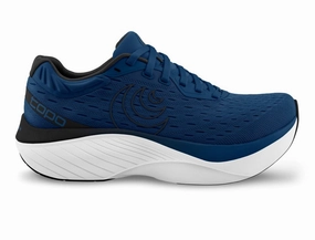 Best Running Shoes For High Instep 'Topo Athletic' Men's Atmos - Navy / White (Wide)