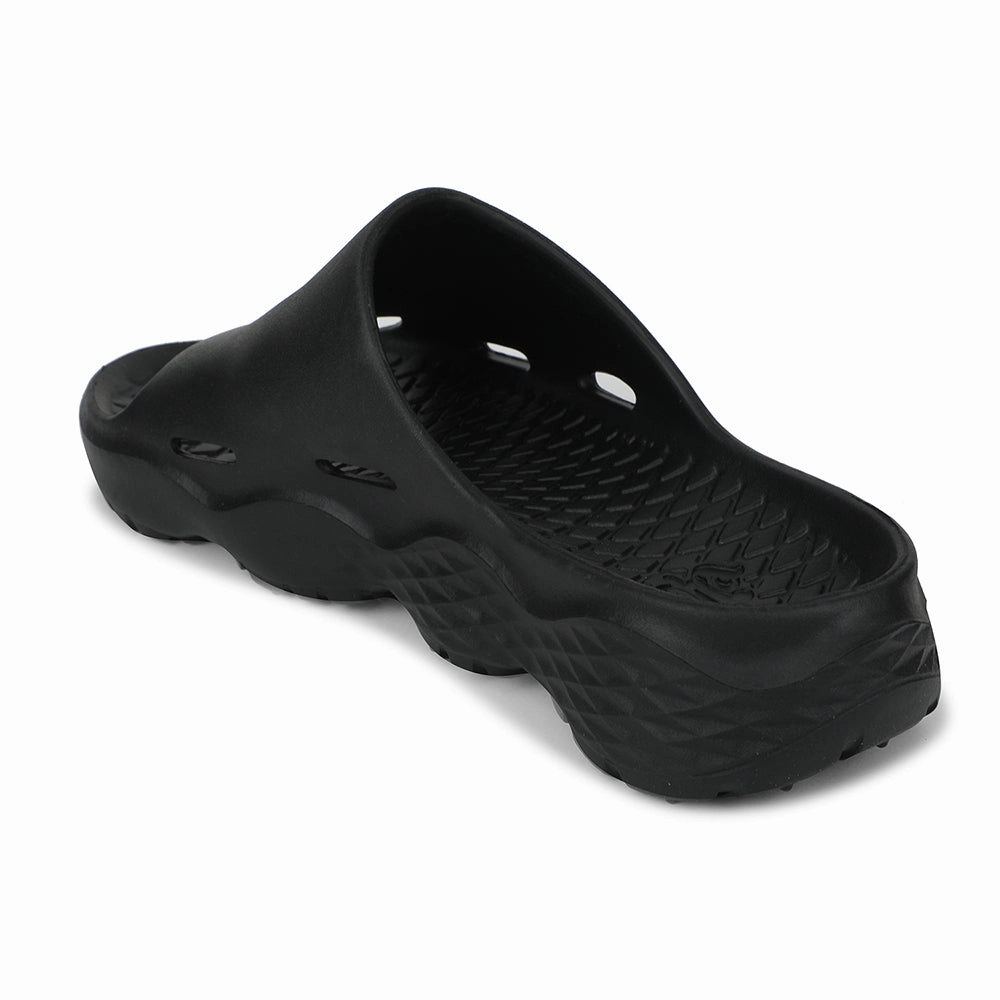 Indoor Outdoor House Slippers A-HA Black Casual Slipper For Men SOFTWALK By Liberty