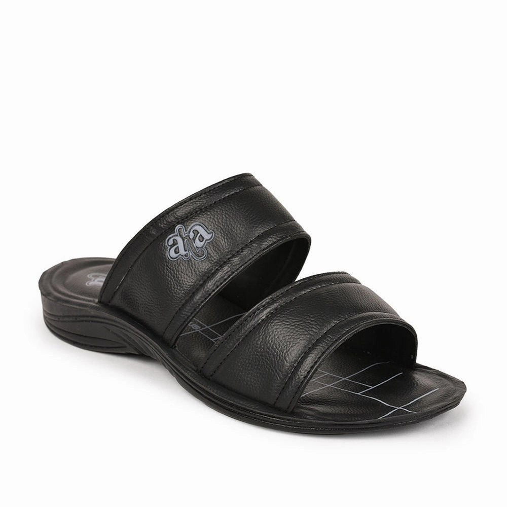 Meena Eagle Slides A-HA By Liberty GHD-50 Casual Black Slipper For Men