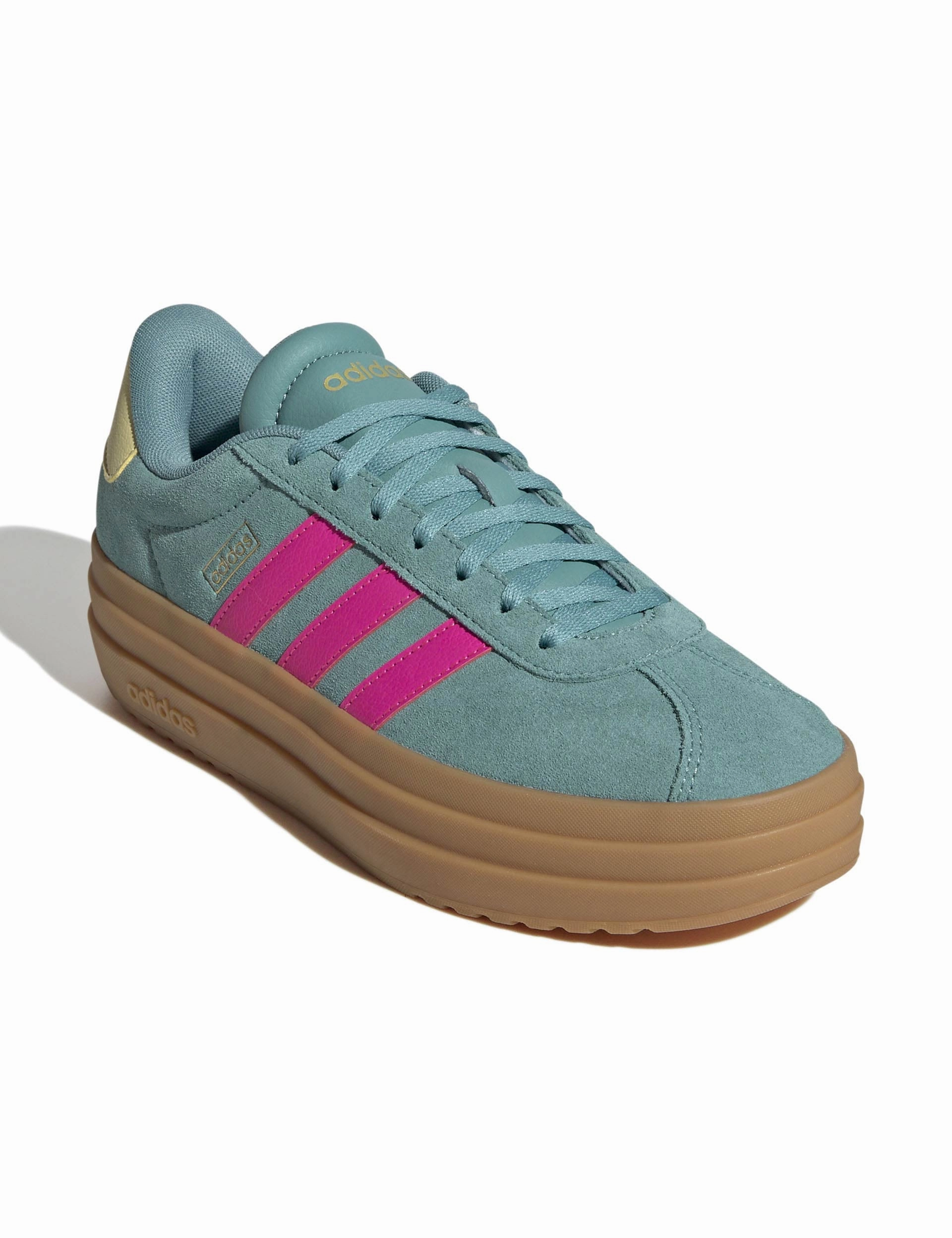 VL Court Bold Shoes - Powder Teal/Shock Pink/Powder Yellow Adidas Original Campus 00s Casual Shoe