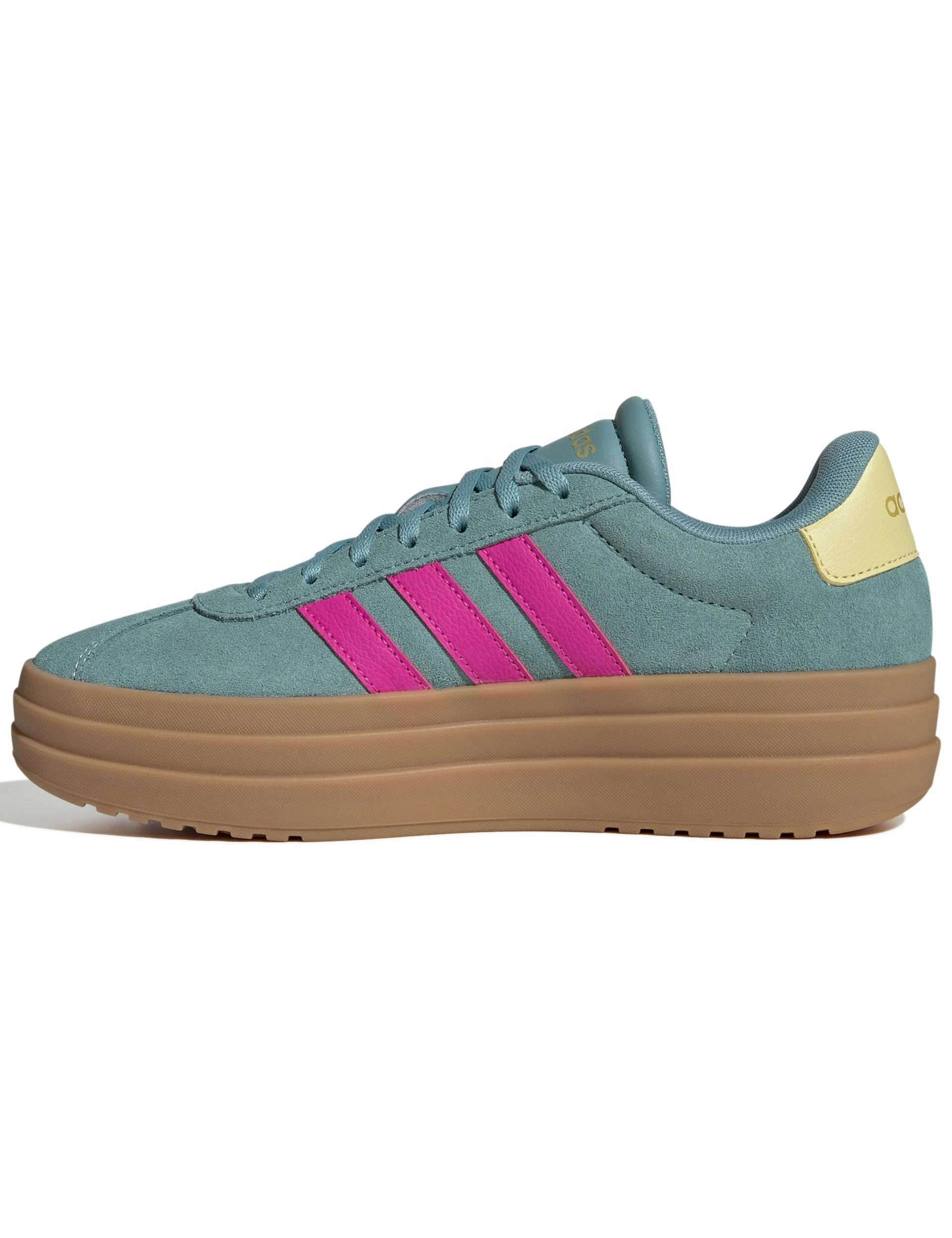 Adidas Harden Basketball Shoes VL Court Bold Shoes - Powder Teal/Shock Pink/Powder Yellow