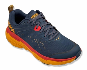 HOKA Challenger ATR 6 WIDE In Navy\Orange For Men's On Cloud 2 Running Shoes