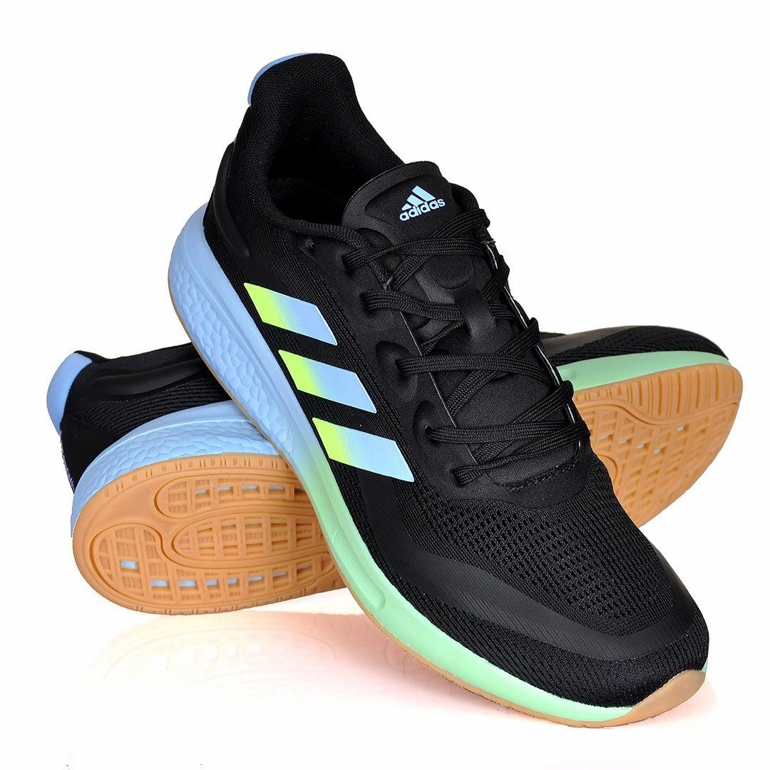 AD Supernova Breathable Designed Sneakers- Black Lemon Sneakers For Unisex