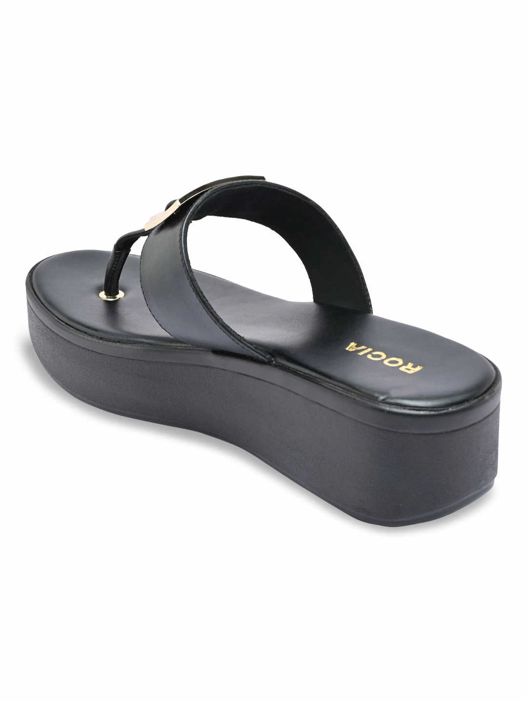 Shoe Show Casual Shoes Rocia By Regal Black Women Casual Wedge Sandals