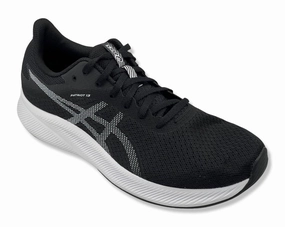 ASICS Patriot 13  Runinng Sneakers in Black & White Sl Running Shoes