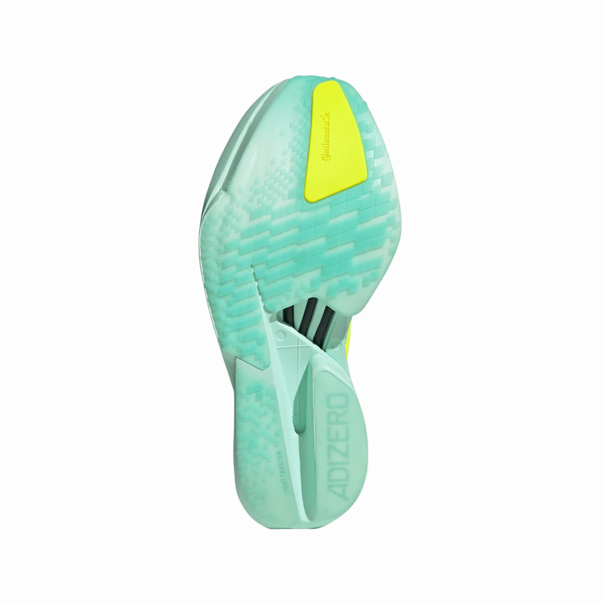 Handball Spezial Shoes Adidas adidas | Women's Adizero Adios Pro 4 Running Shoes - Semi Flash Aqua/Lucid Lemon/Mint Ton