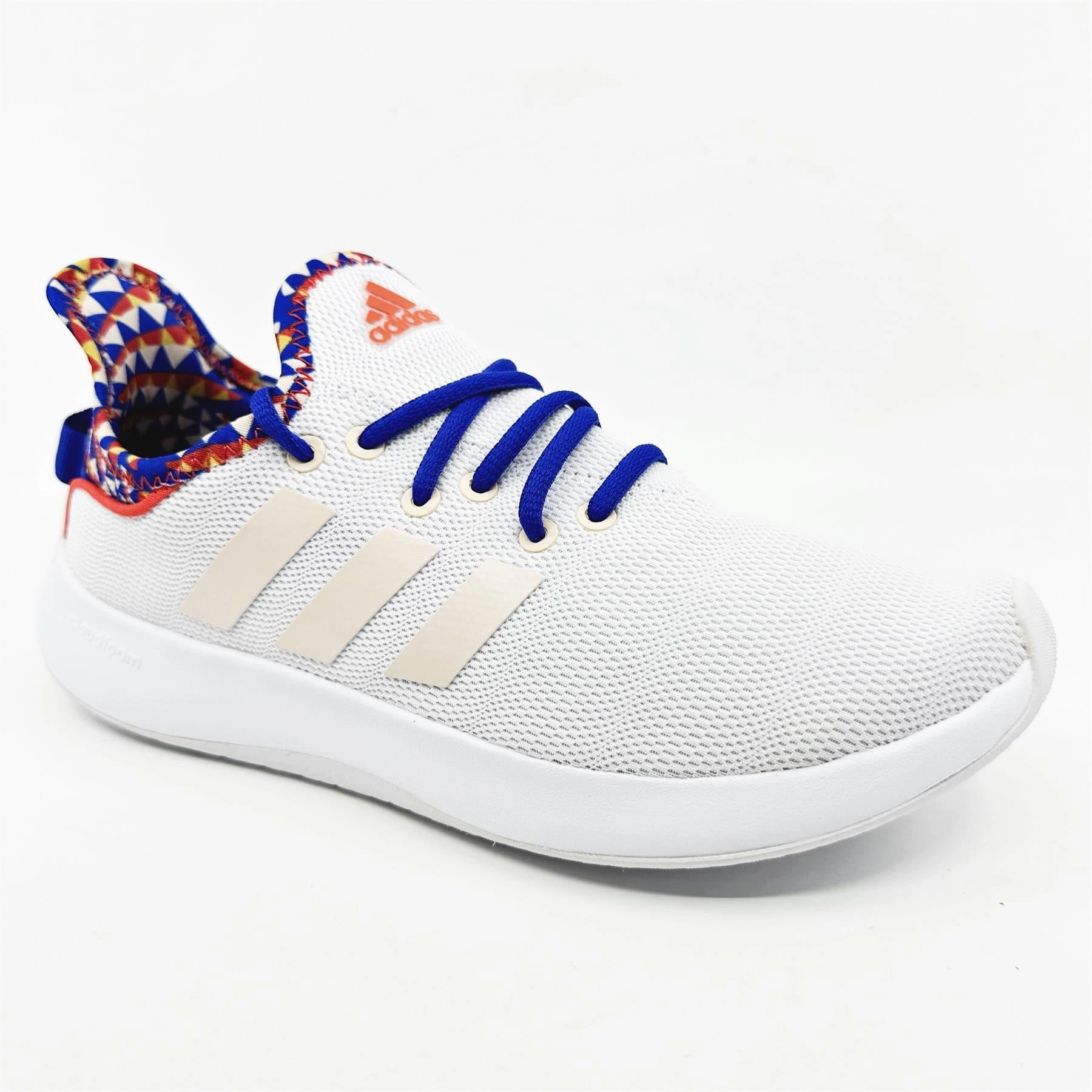 Adidas Cloudfoam Pure SPW Cloud White Orange Red Womens Athletic Sneakers Best Running And Weight Training Shoes