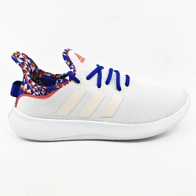 Adidas Cloudfoam Pure SPW Cloud White Orange Red Womens Athletic Sneakers Best Running Shoes For High Arches And Plant