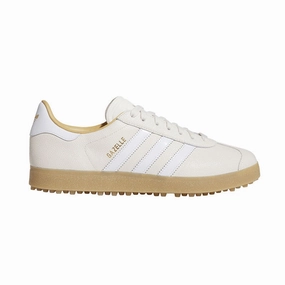 Basketball Adidas Shoes 2013 ADIDAS Gazelle Lux Men's Spikeless Shoes (White/White/Gum)