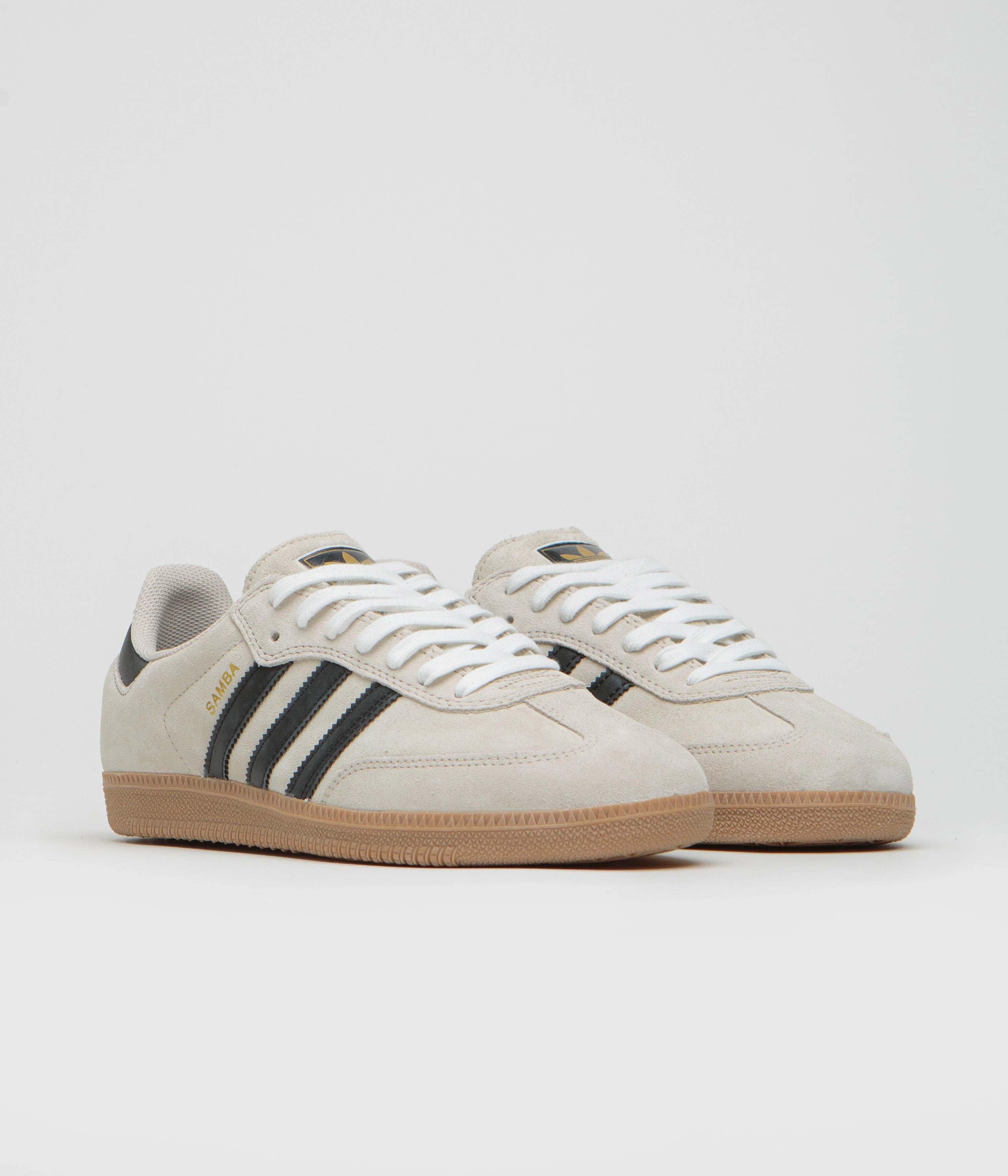 Adidas Two Stripe Shoes Adidas Samba ADV Shoes - Alumina / Core Black / Gum4