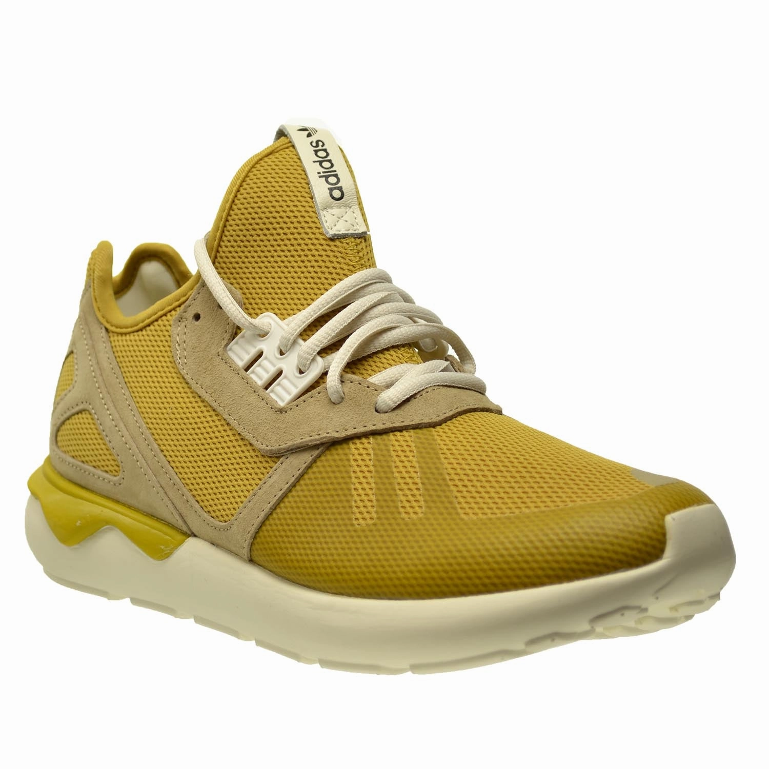 Adidas Tubular Runnner Men's Shoes Spice Yellow/Clear Sand/Legacy White Derby Shoe Business Casual