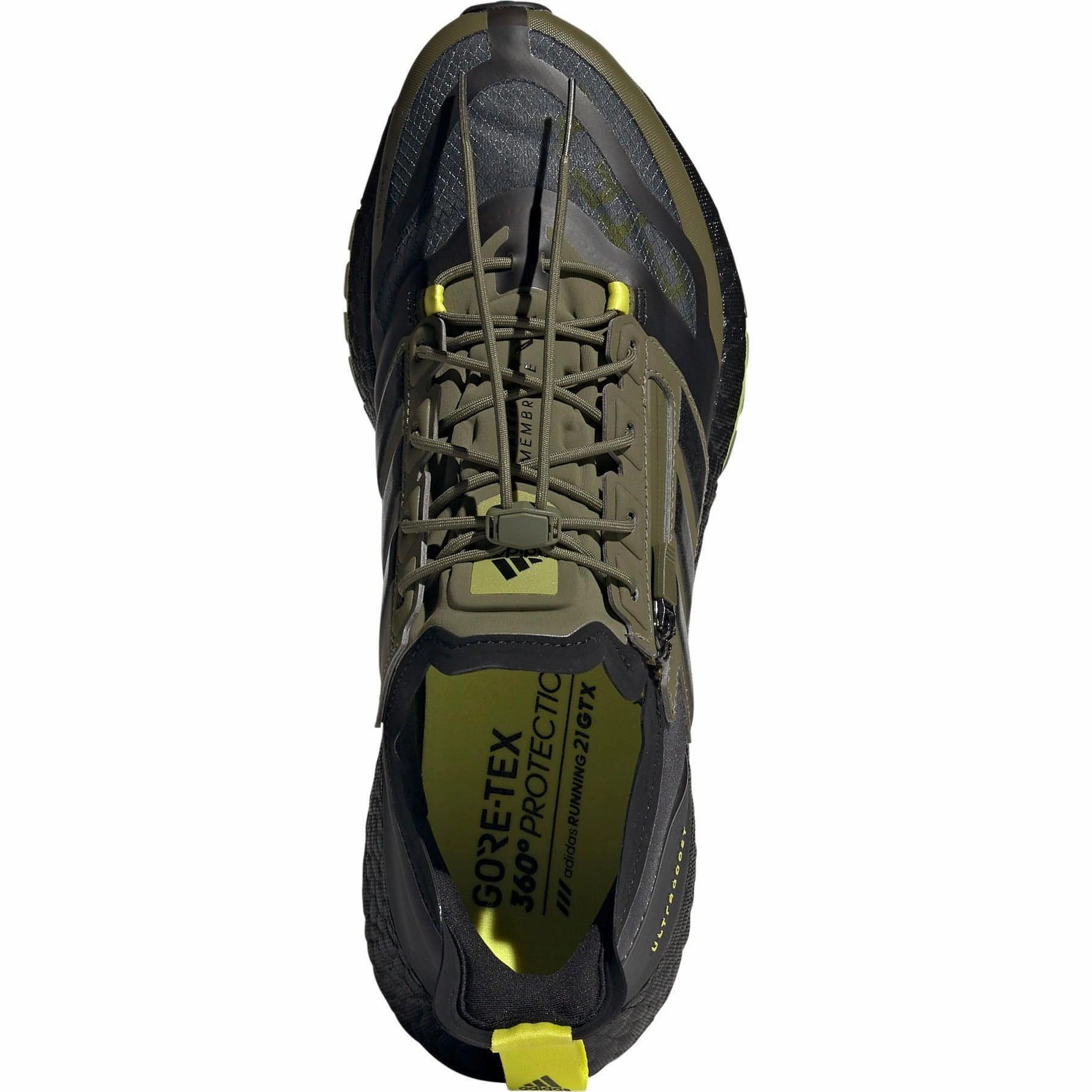 adidas Ultra Boost 21 GORE-TEX Mens Running Shoes - Green Adidas Driving Shoes
