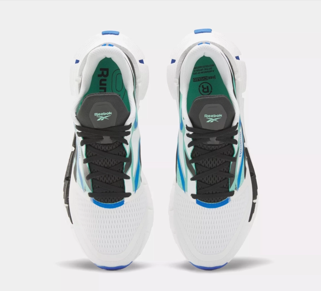 Reebok Mens Floatzig 1 - Ftwr White/Black/Cyber Mint (100206594 100) Best Running Shoes High Instep