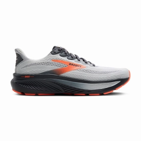'Brooks' Men's Ghost 17 - Oyster Mushroom / Orange / Ebony Running Shoes Wide Width