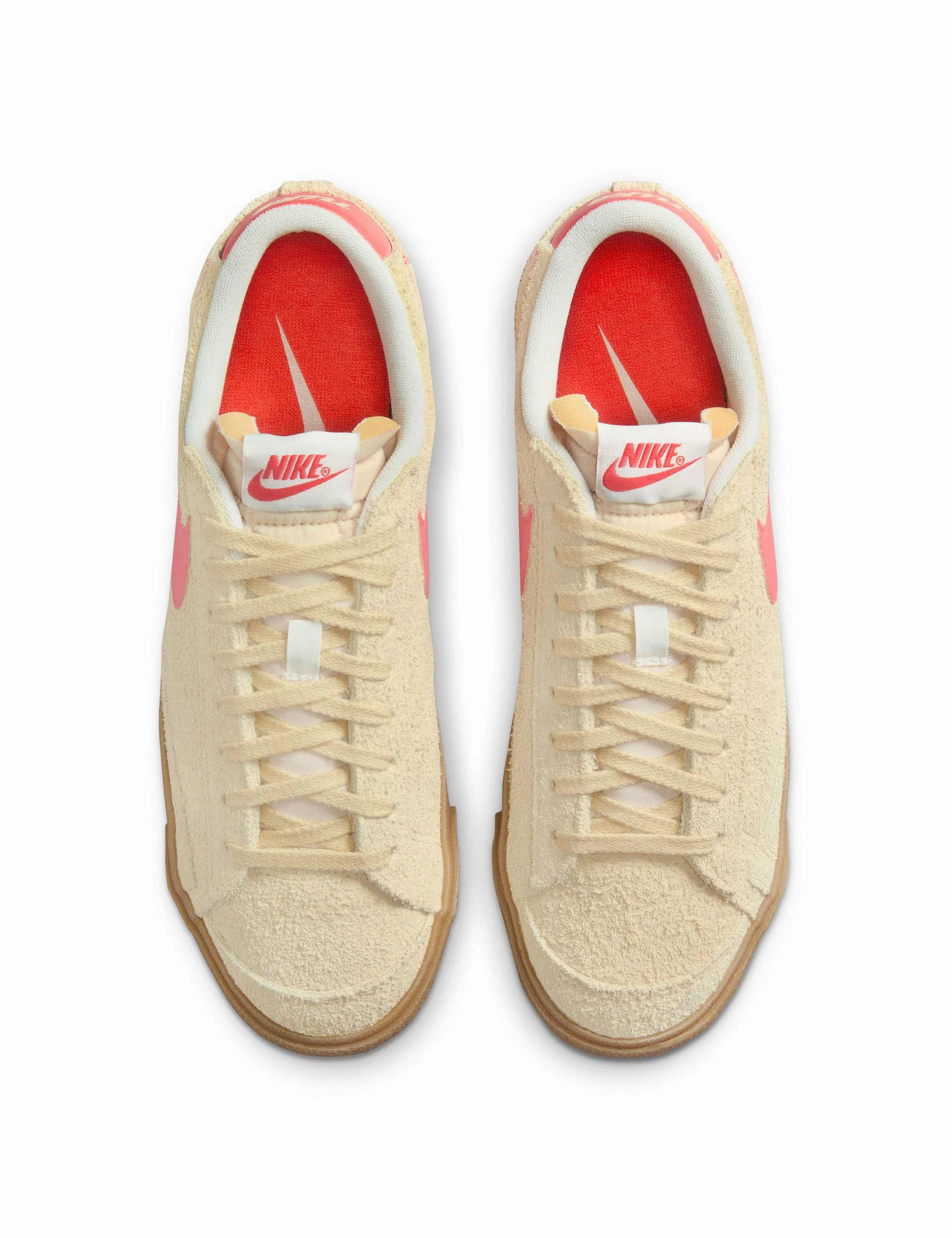 Eastbay Asics Wrestling Shoes Blazer Low '77 Vintage Shoes - Alabaster/Magic Ember/Gum Light Brown