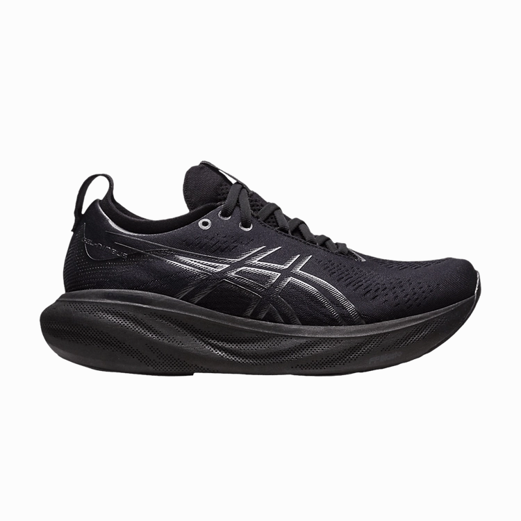 Asics Uk Running Shoes ASICS Gel-Nimbus 25 Black Graphite Grey (Women's)