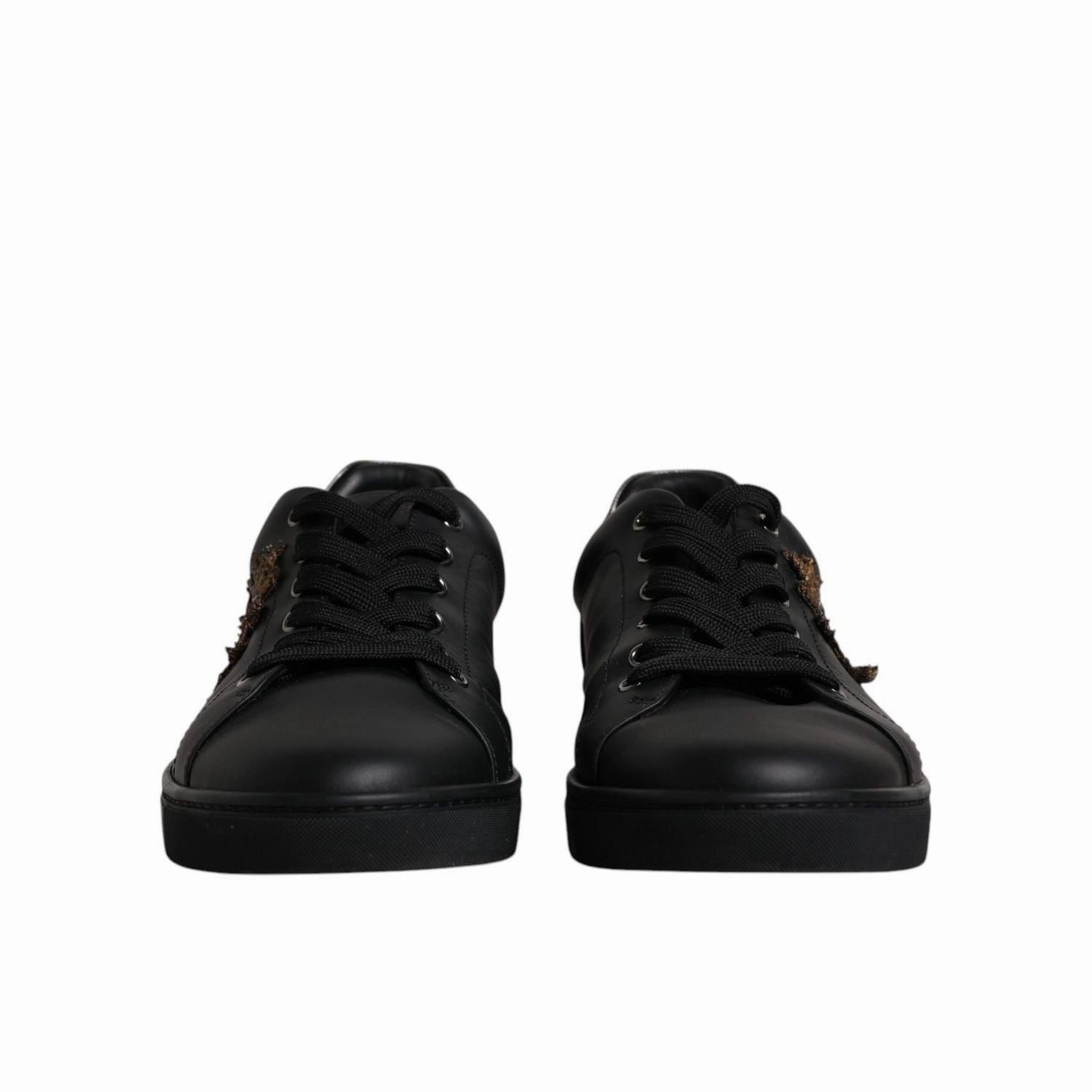 White Sneakers To Wear With Dresses Dolce & Gabbana Black Leather London Heart Men Sneakers Shoes