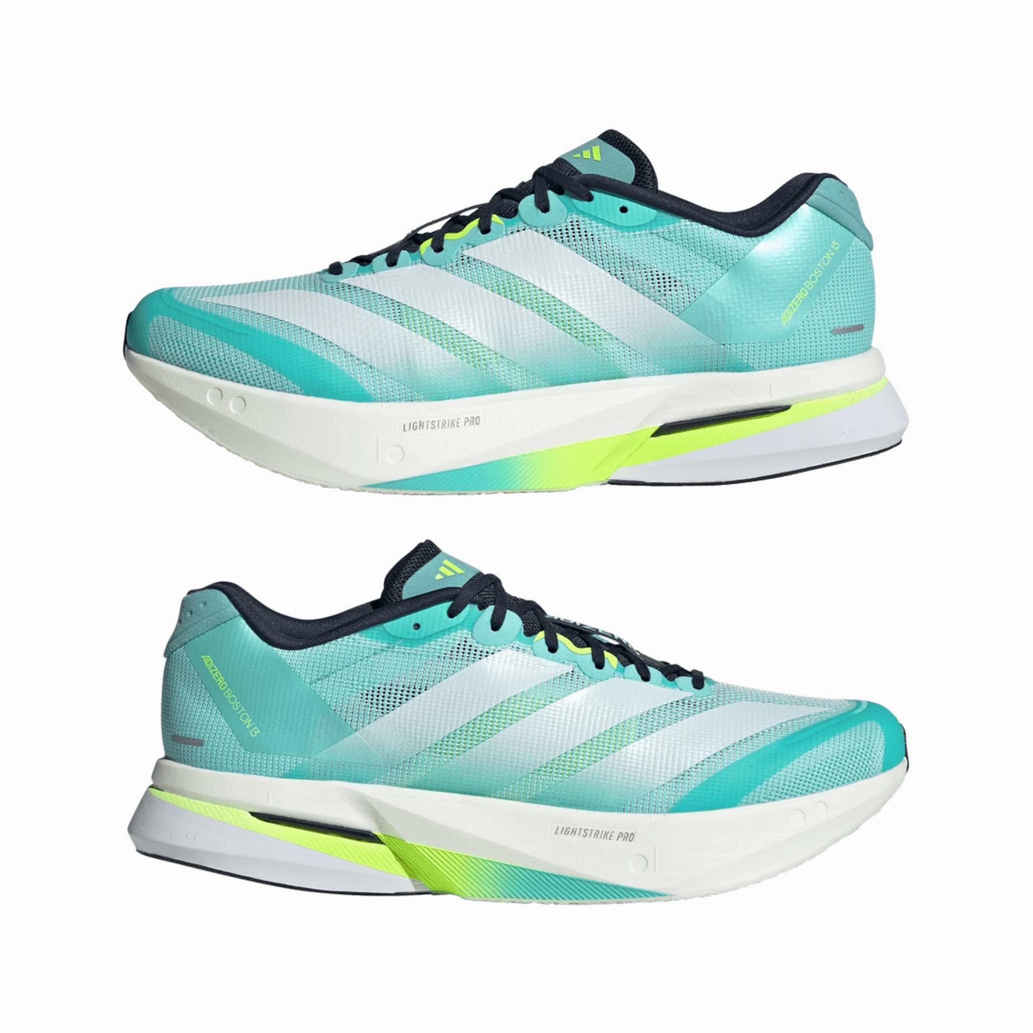 adidas | Men's Adizero Boston 13 Running Shoes - Flash Aqua/Ftwr White/Lucid Lemon Adidas Tech Response Sl Golf Shoes
