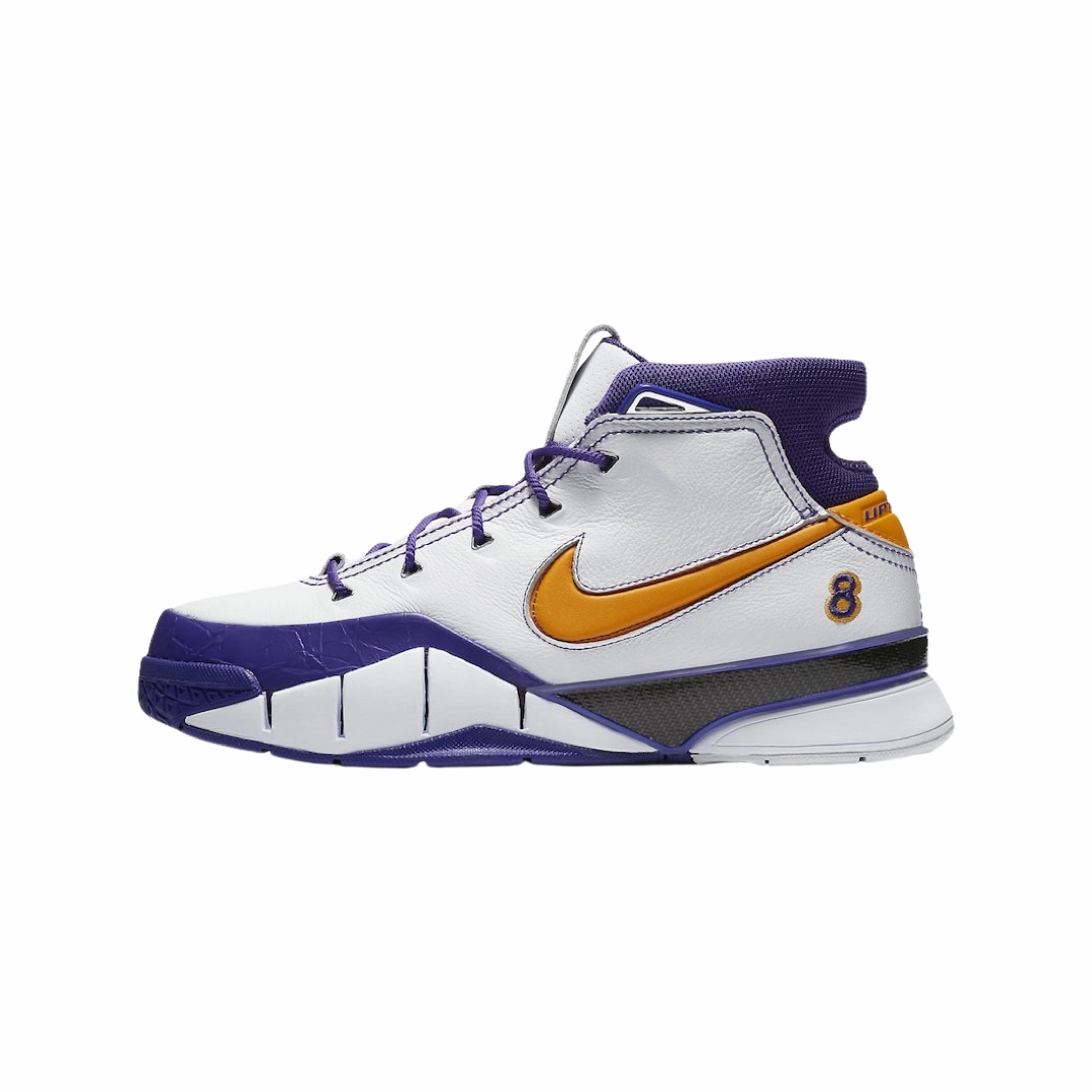 Most Supportive Asics Shoes Nike Kobe 1 Protro Close Out White Del Sol Varsity Purple