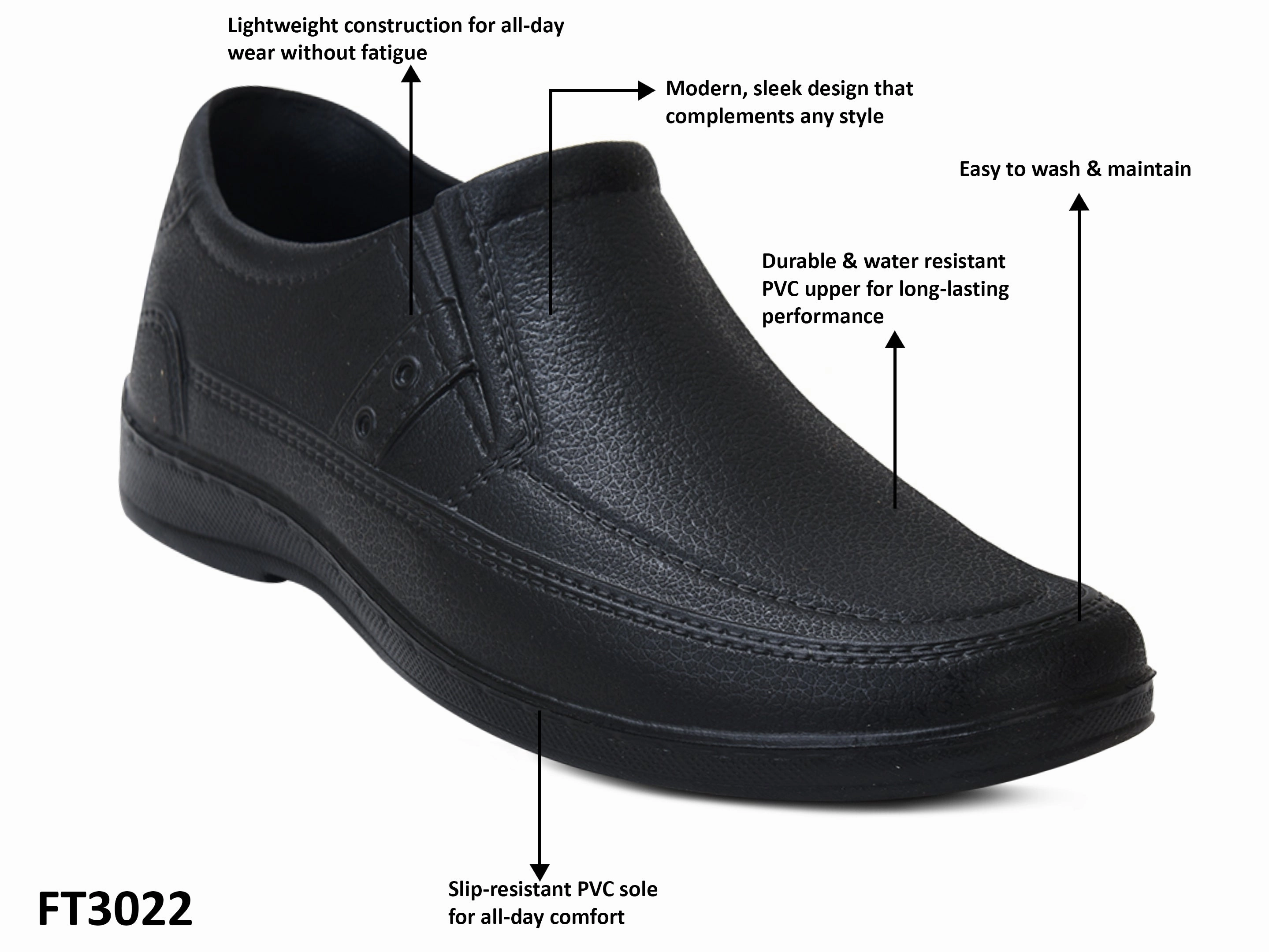 Loafers Brunello AJANTA  Loafers For Men / Lightweight PVC Slip-On Shoes for Daily Wear / Casual PVC Loafers FT3022