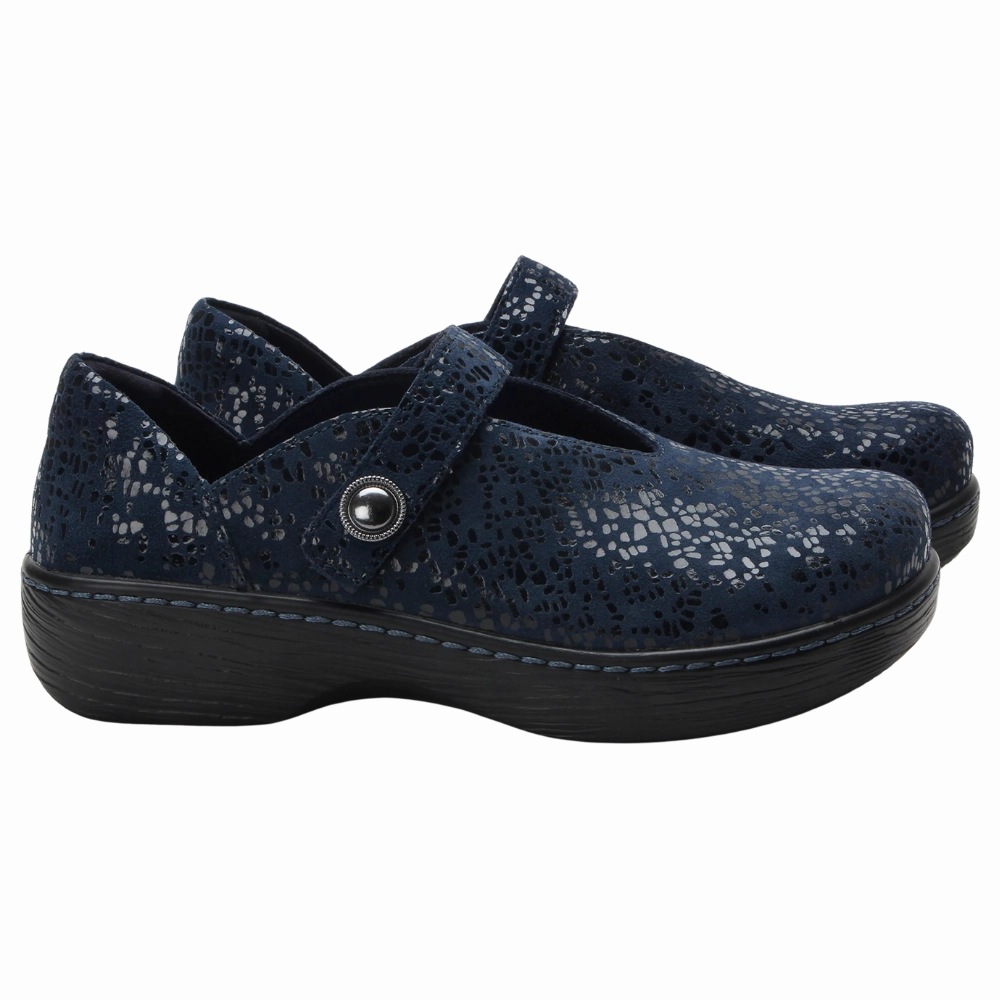 Alegria Opheliah Blue Notes Leather Shoe (Women's) 1461 Bex Casual Shoe