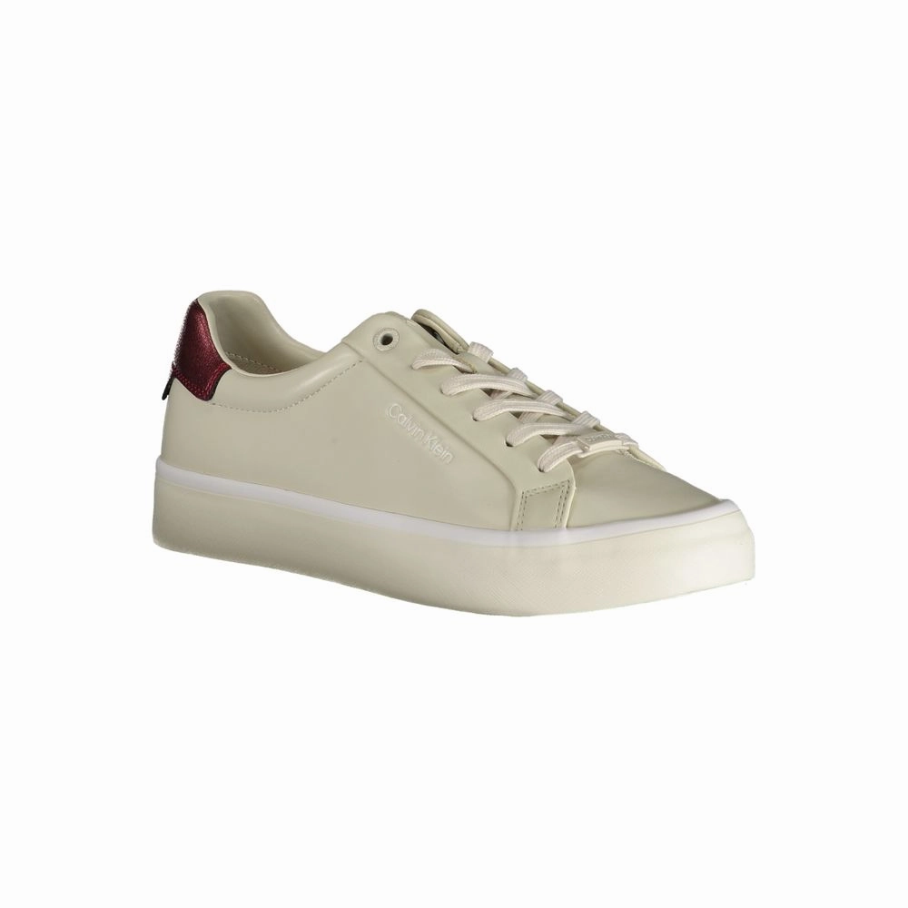 Gel Inserts For Sneakers Calvin Klein Beige Polyester Sneaker