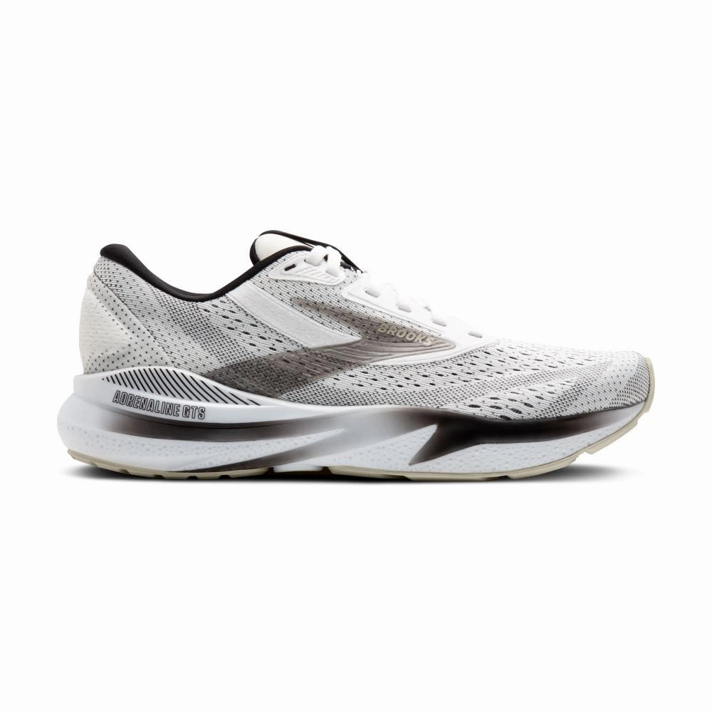 'Brooks' Men's Adrenaline GTS 24 - White / Black / Pelican Good Affordable Running Shoes