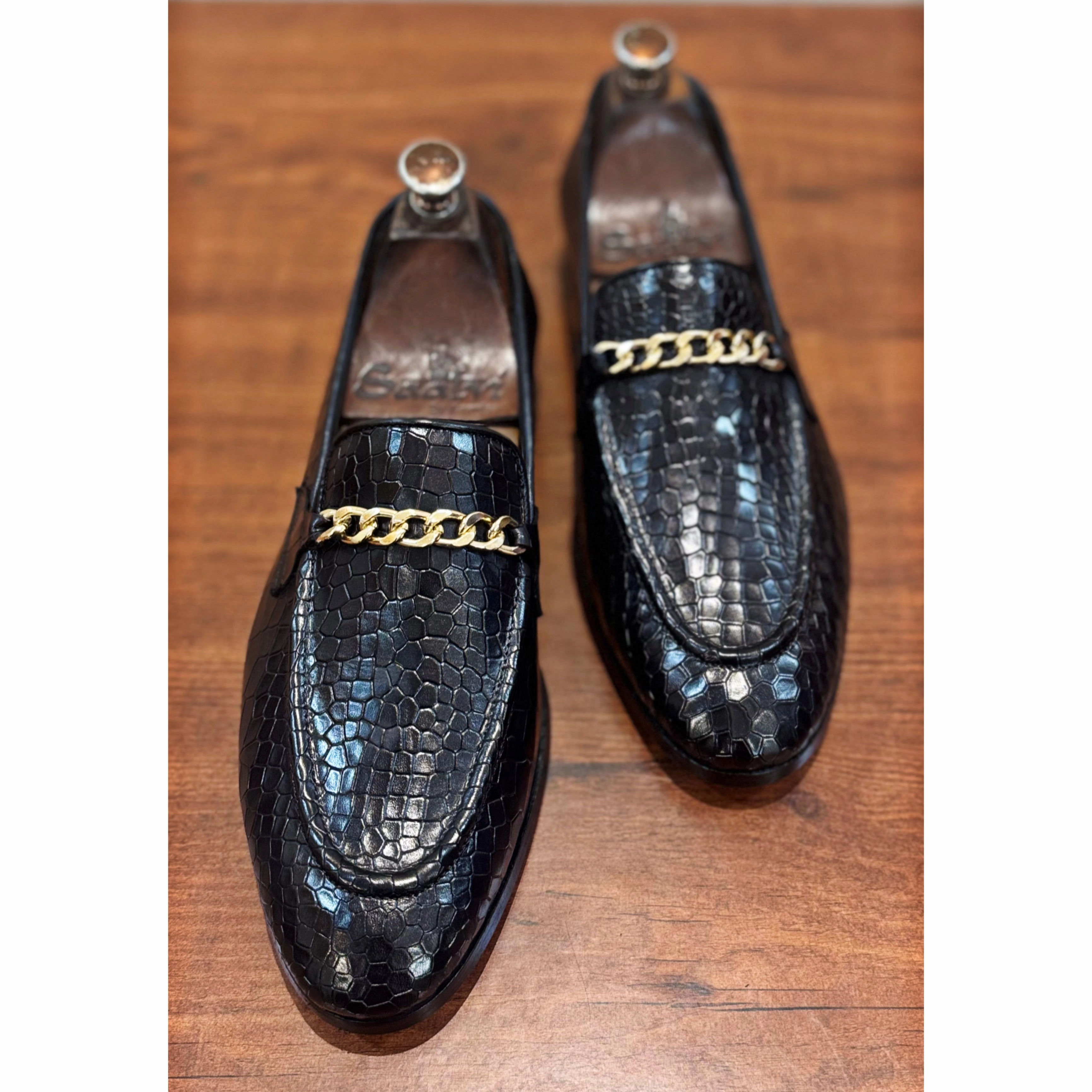 Best Jeans For Loafers Croco Loafers With Chain