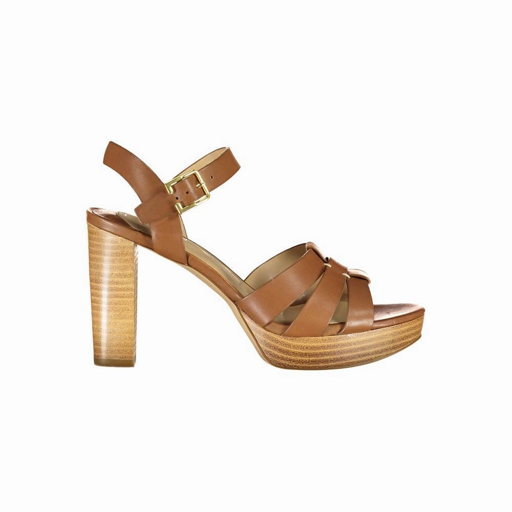 Best Support Sandals Ralph Lauren Brown Leather Sandal