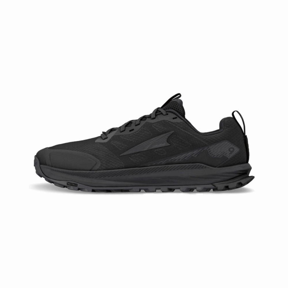 ALTRA Men's Lone Peak 9 Durable Trail Running Shoe - Black Running Shoes On Springs