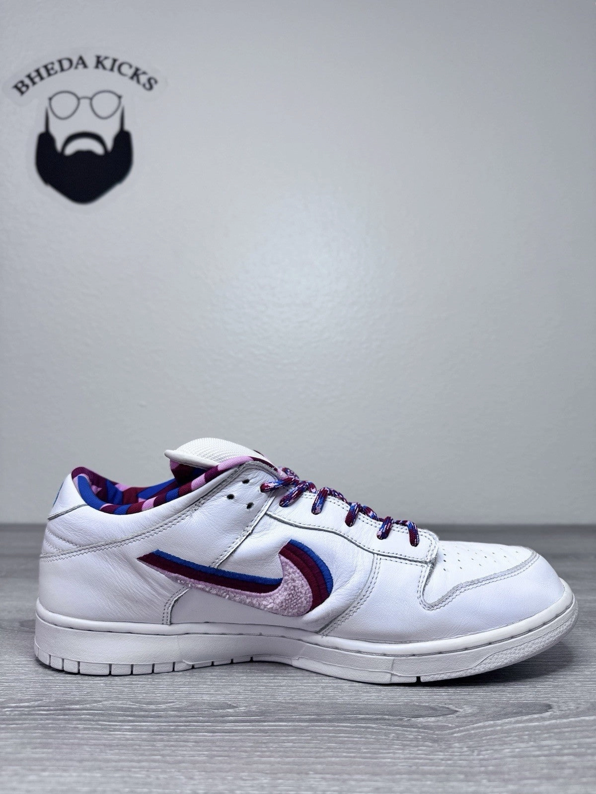 Size 13 - Nike Parra x Dunk OG SB QS Low White CN4504-100 Preowned Clean Asics Gel Kayano 23 Running Shoes