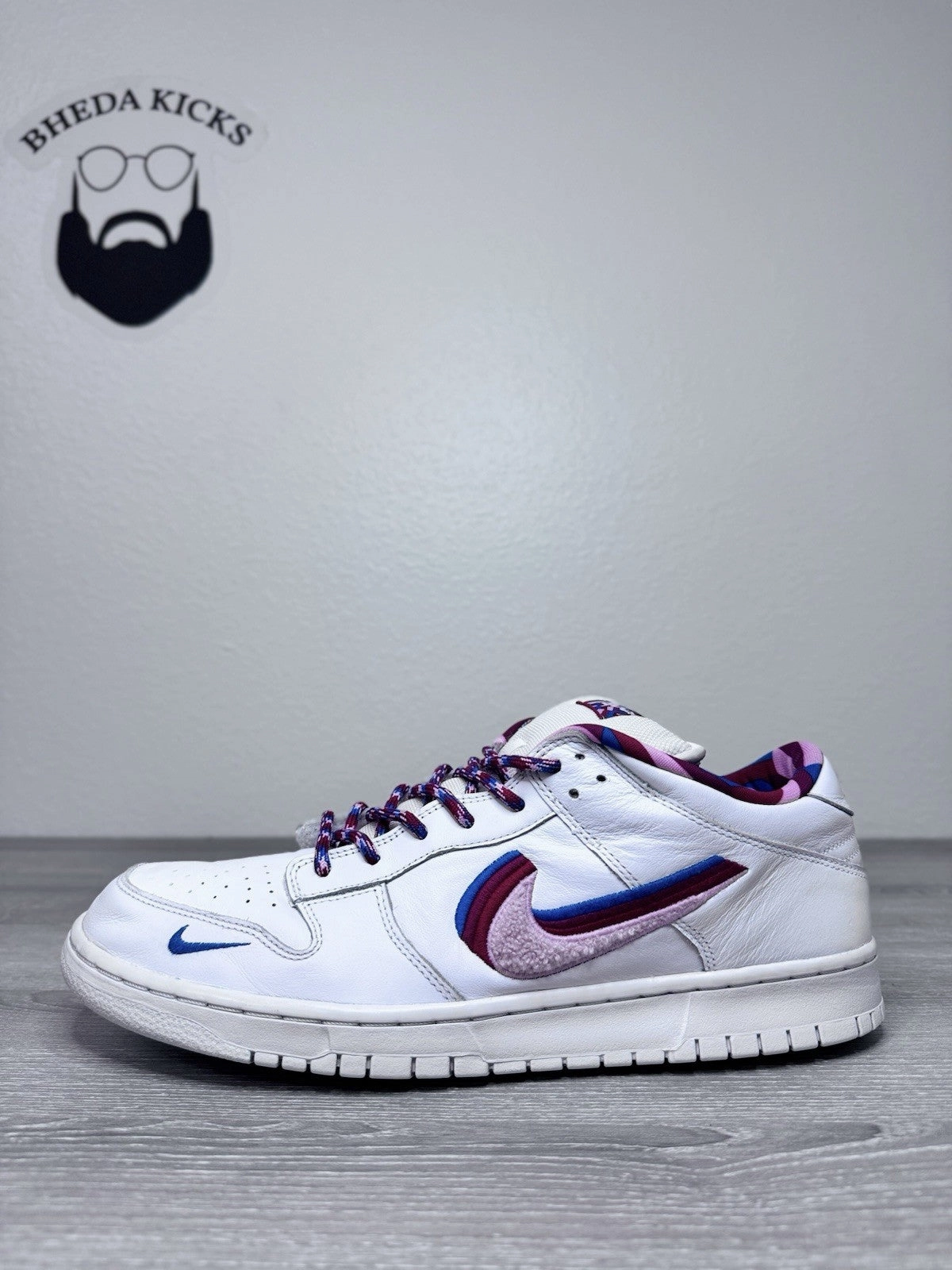Size 13 - Nike Parra x Dunk OG SB QS Low White CN4504-100 Preowned Clean Asics Gel-nyc Shoes