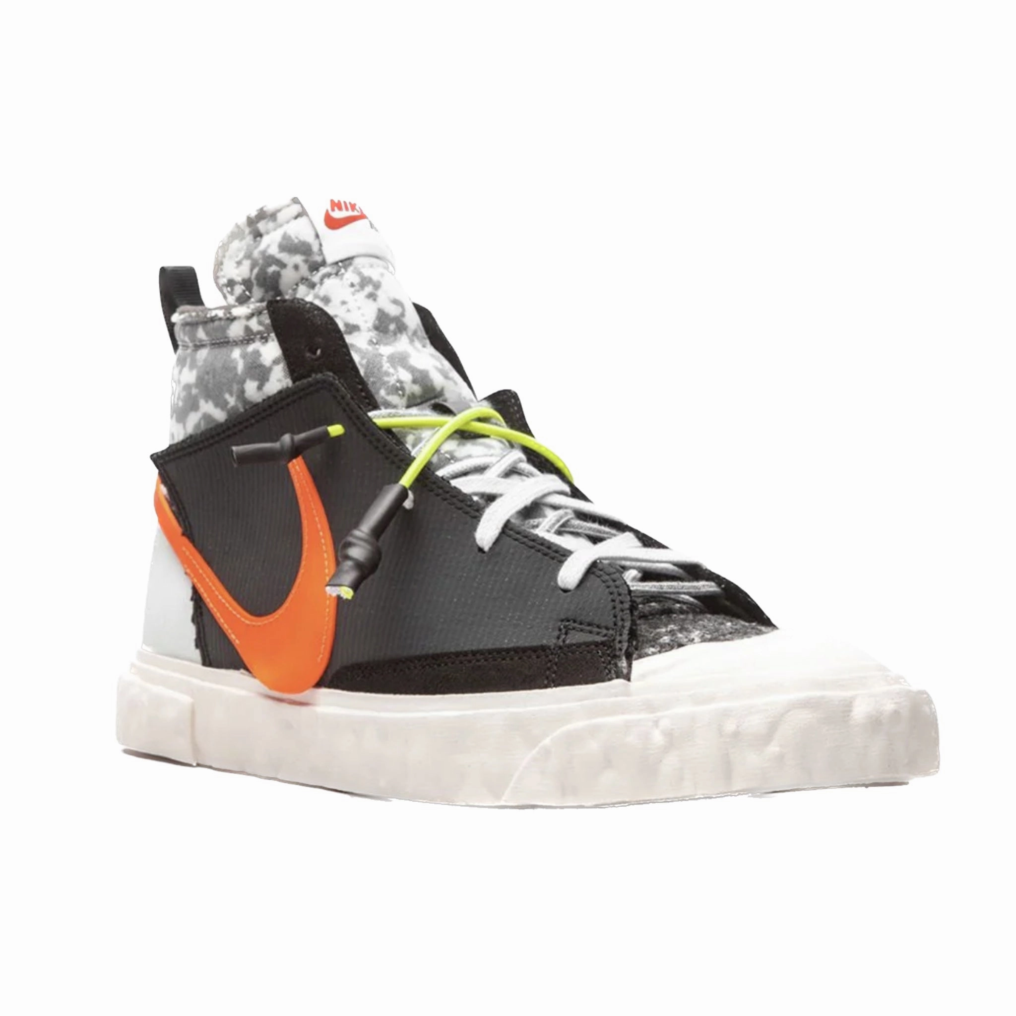 Nike Blazer Mid Readymade Black Vast Grey Volt Total Orange Buy Asics Squash Shoes