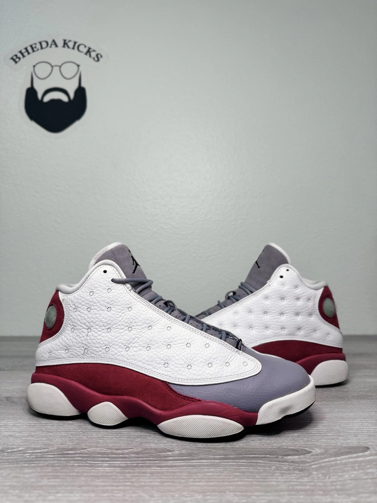 Tennis Shoes Asics Size 8 - Nike Air Jordan 13 Retro Grey Toe 414571-126 Preowned Authentic