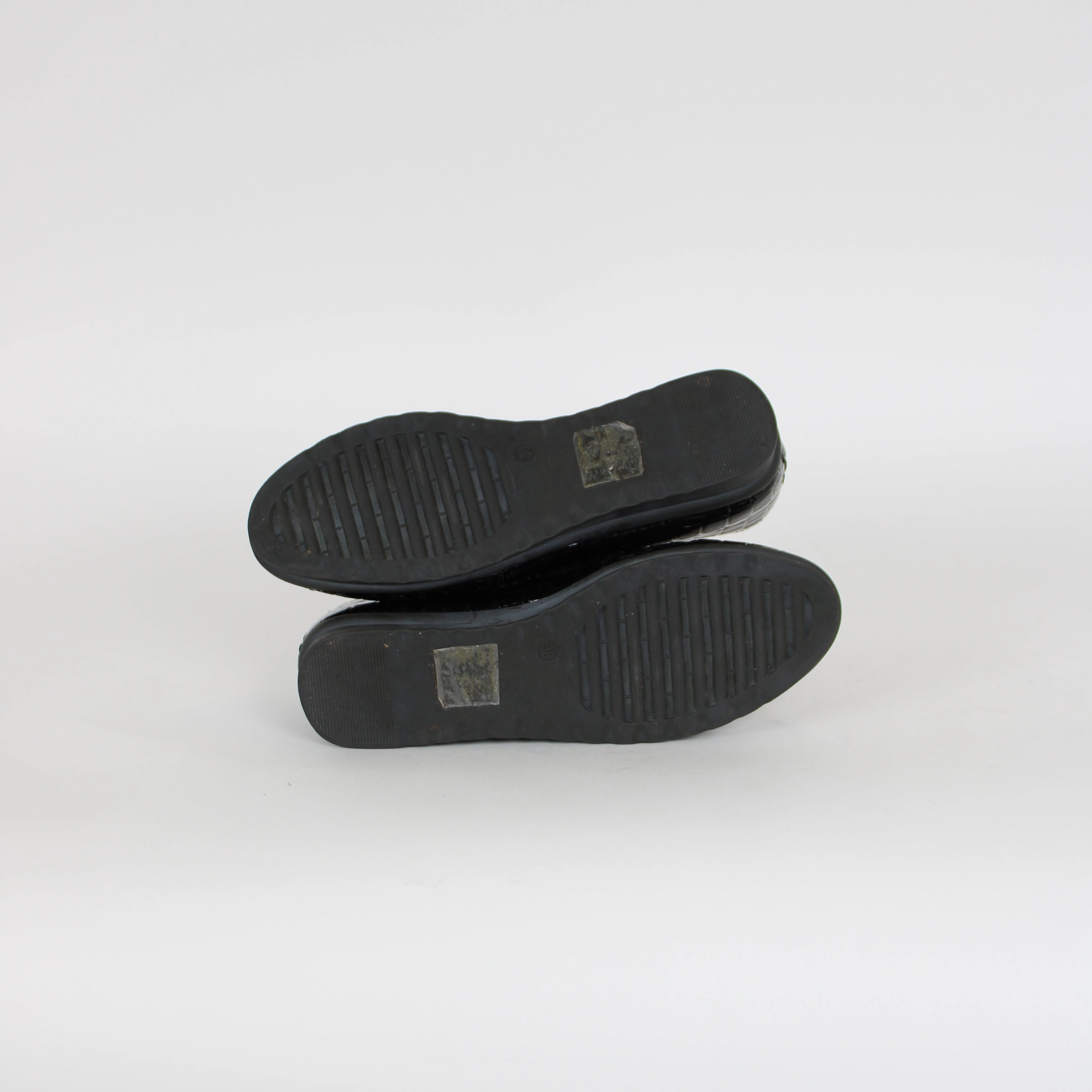 Basket Weave Loafers Comfy Shoes Black Faux Alligator Loafers