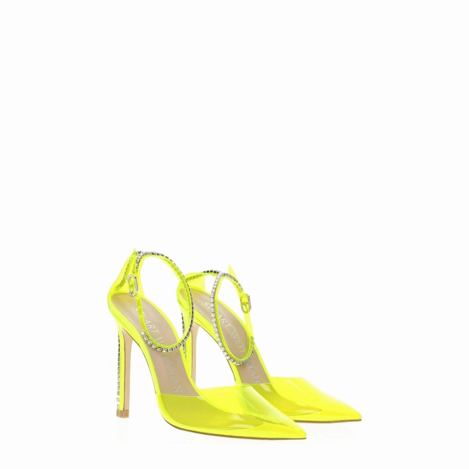 Skechers Stuart Weitzman Yellow Pvc Stiletto Heel Sandals
