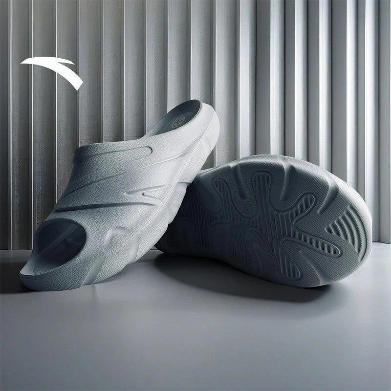 ANTA Men C37 Slipper Anti-Skid Non-Slip Light Walking Beach Sandal Sports Grey (Selipar Lelaki) Draco Slides