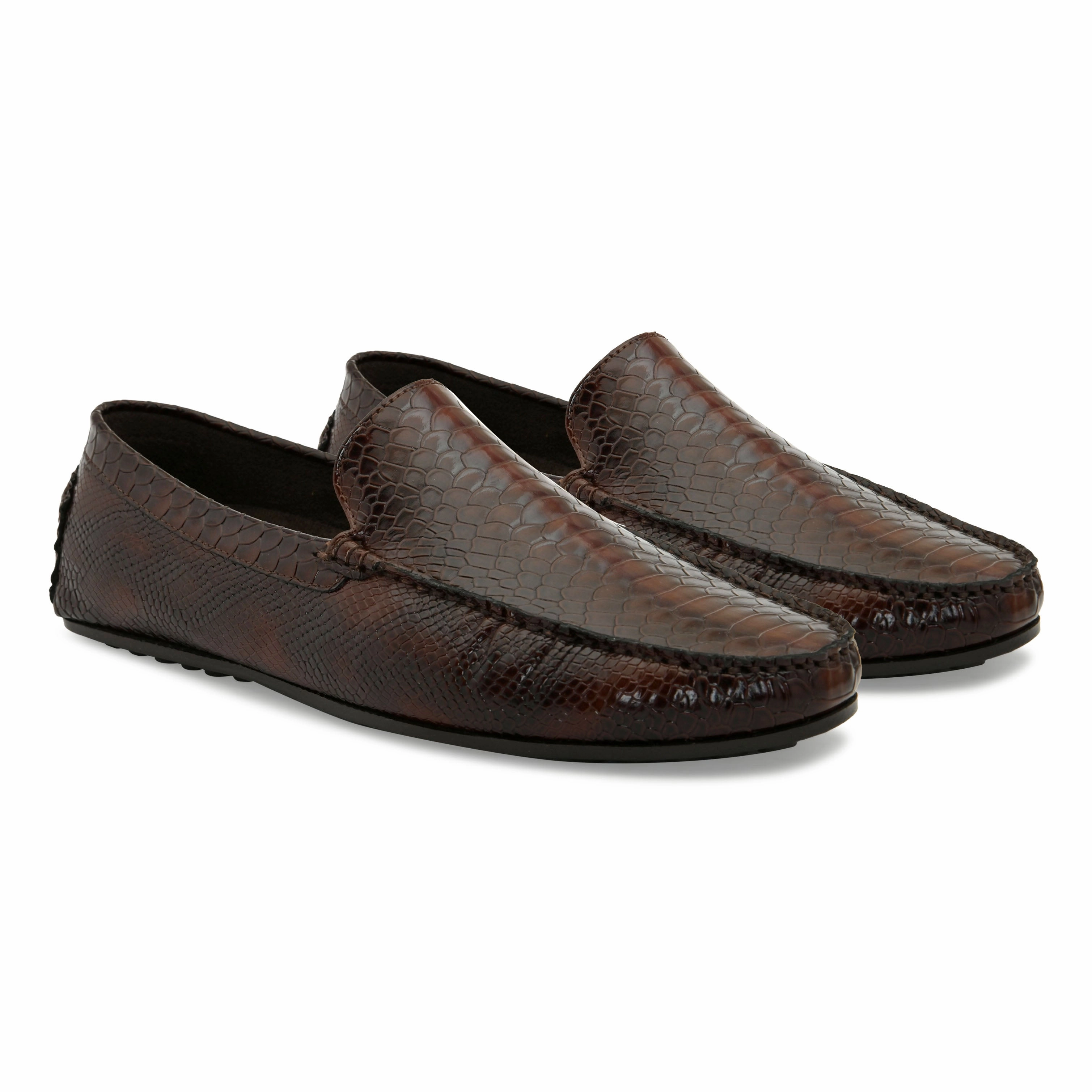 Best Platform Loafers Chord Brown Driving Loafers