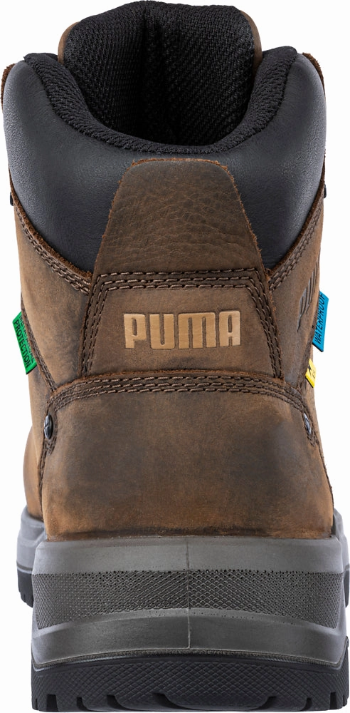 'Puma' Men's 6" Granite MetGuard EH WP Comp Toe - Brown Shoes Similar To Asics Cumulus